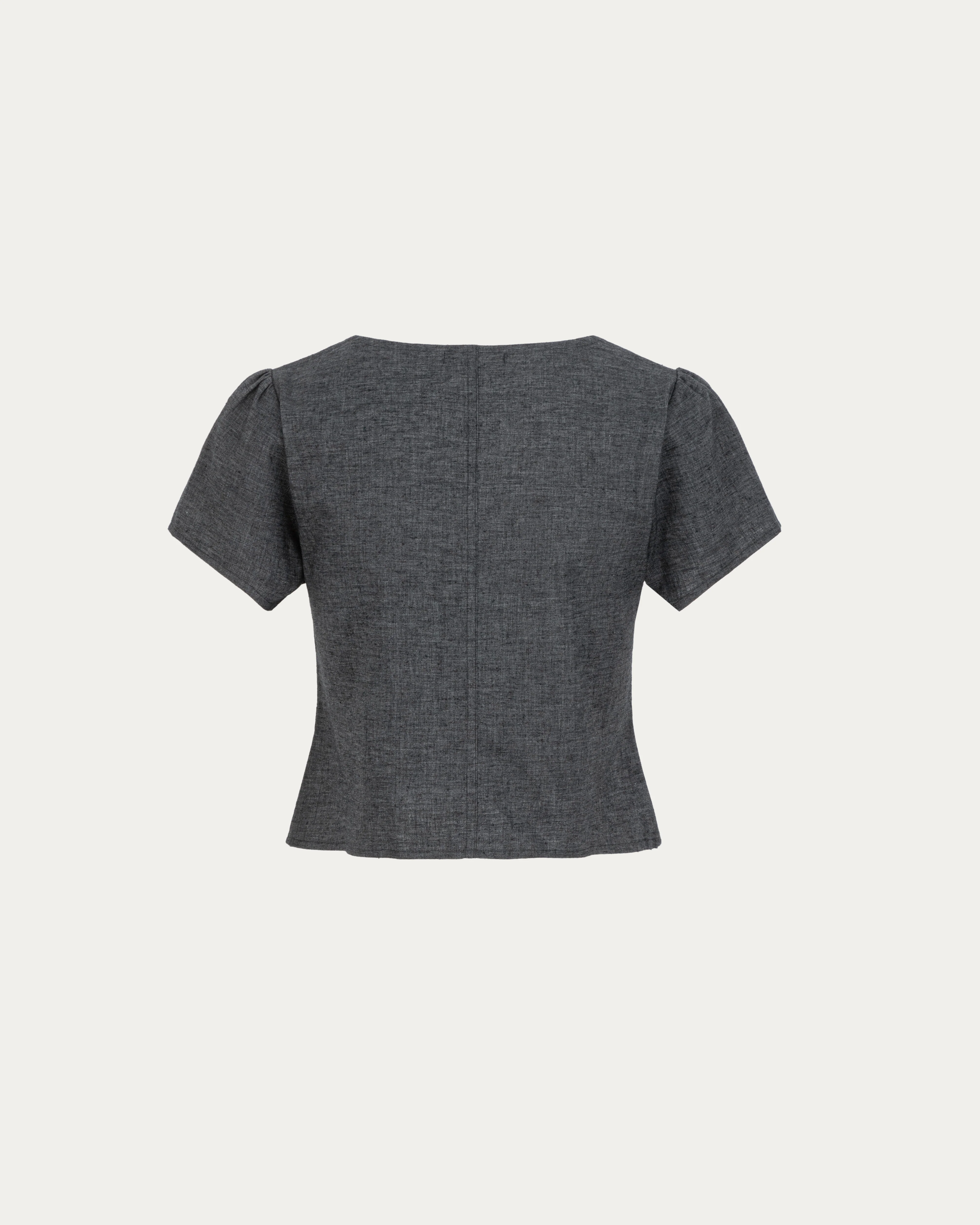 Juana Hemp Blend Button Front Top - Image 6